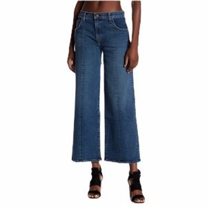 Current Elliott- wide leg crop jeans